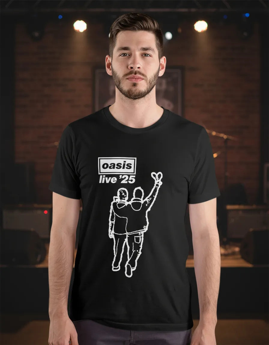 Polera Unisex OASIS live 25 / Cardiff Reunión 100% Algodón