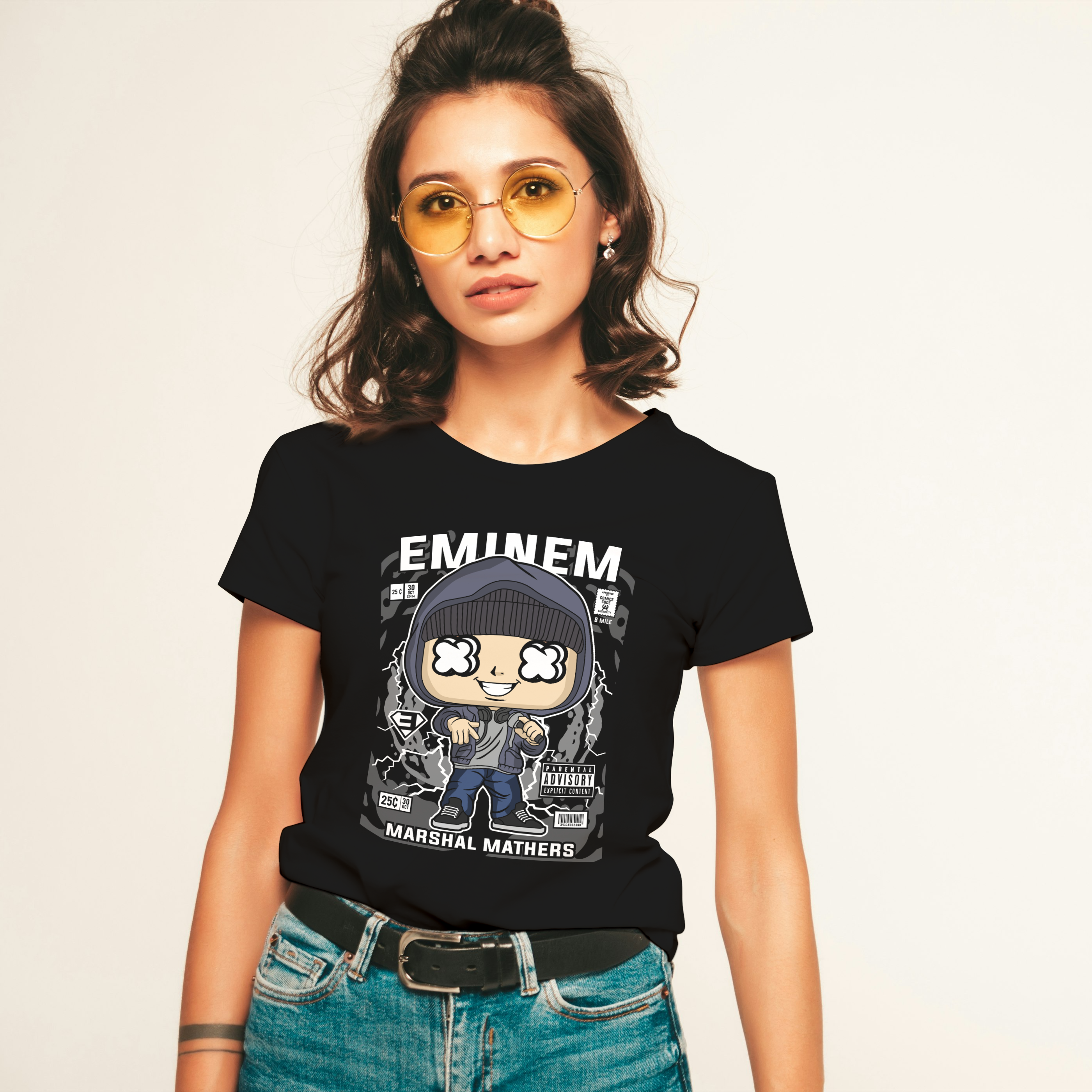 Polera MUJER Eminem 100% Algodón