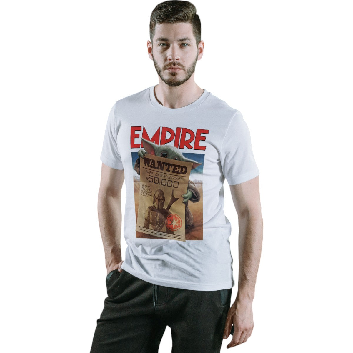 Polera UNISEX Yoda Star Wars / Mandalorian 100% Algodón