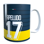 Taza Personalizado con Apellido y Numero, Diseño EVERTON