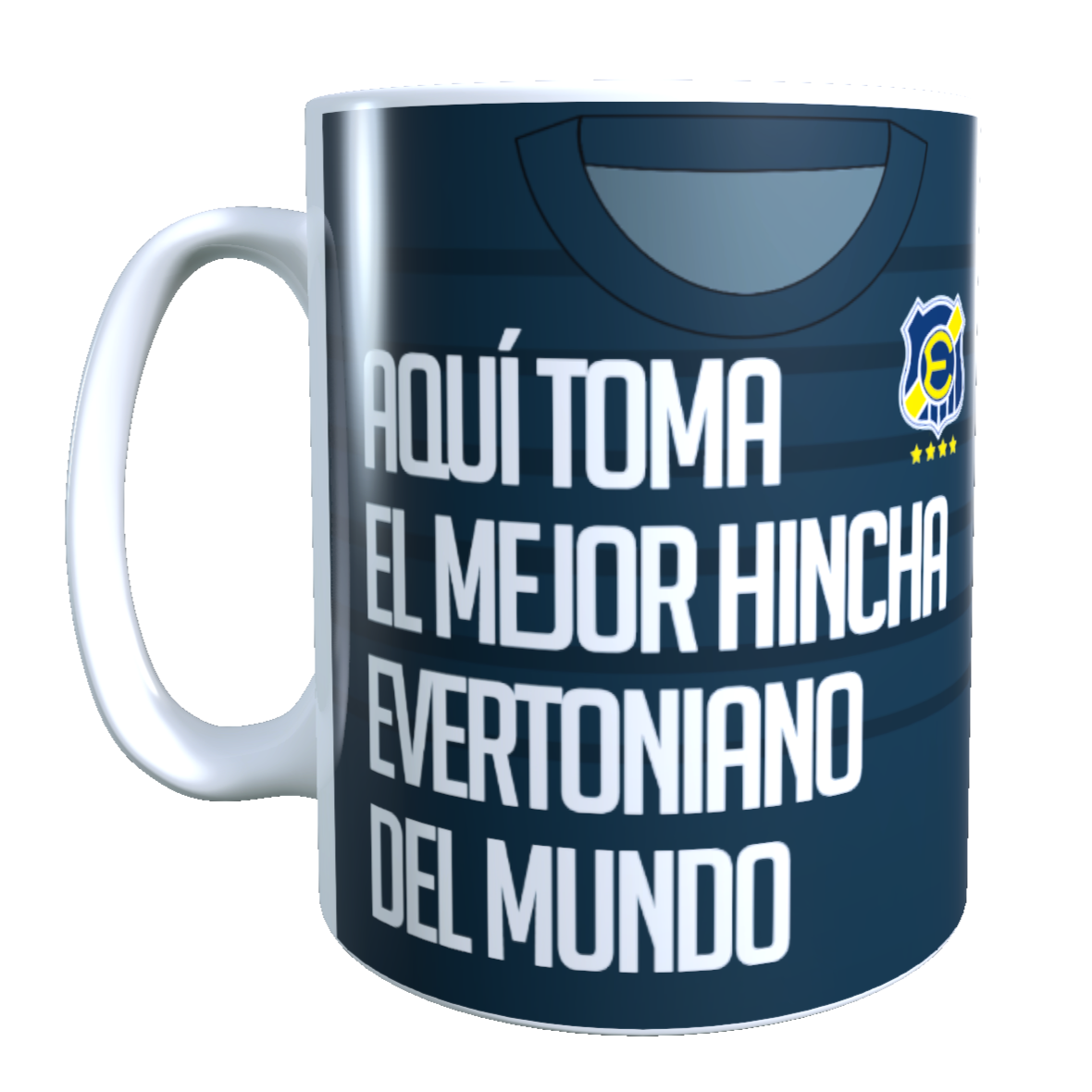 Taza Personalizado con Apellido y Numero, Diseño EVERTON