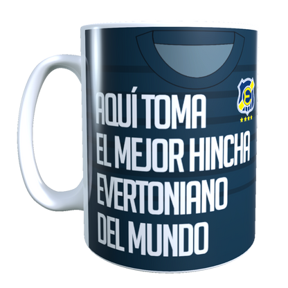 Taza Personalizado con Apellido y Numero, Diseño EVERTON