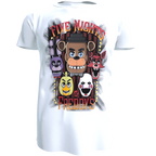 Polera Fnaf / Five Nights at Freddy´s - Personajes Caras (100% algodón)