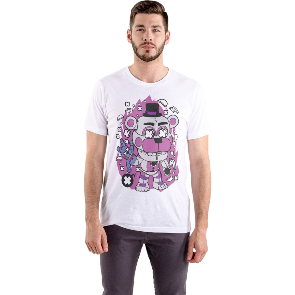 Polera Fnaf / Five Nights at Freddy´s - FUNTIME Freddy (100% algodón)