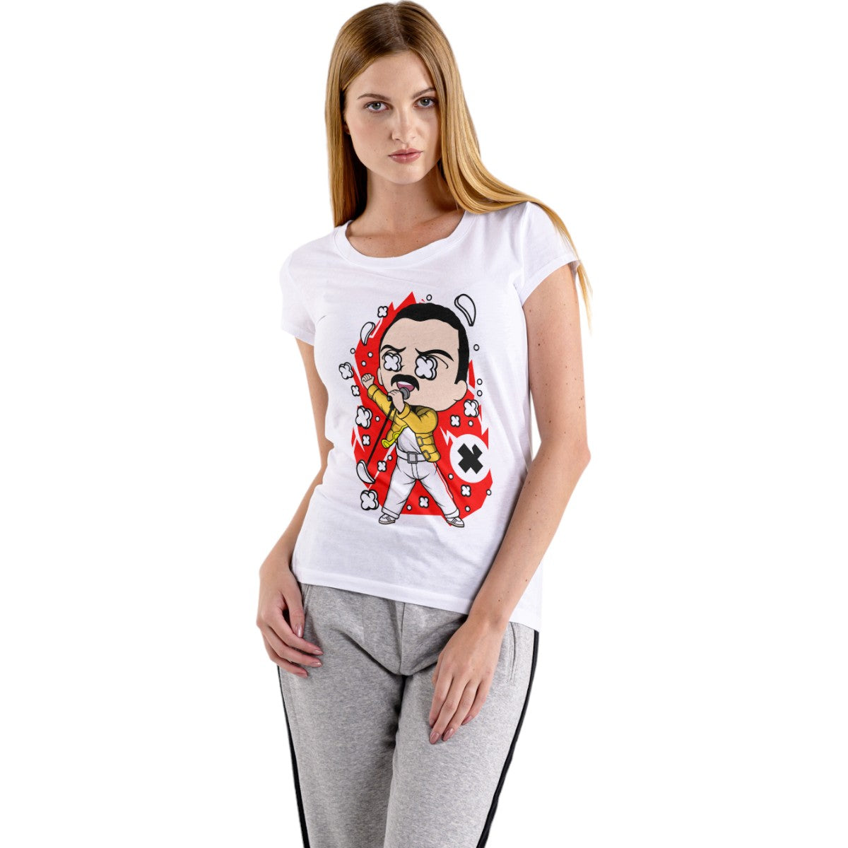 Polera MUJER Queen / Freddie Mercury 100% Algodón