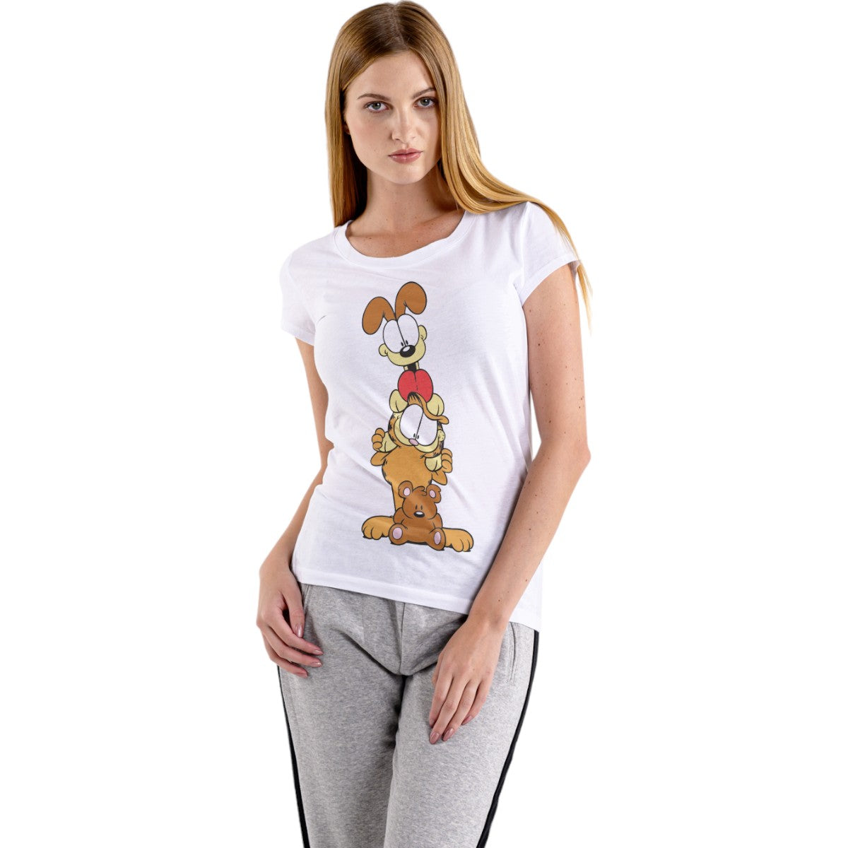 Polera MUJER Garfield y Odie 100% Algodón