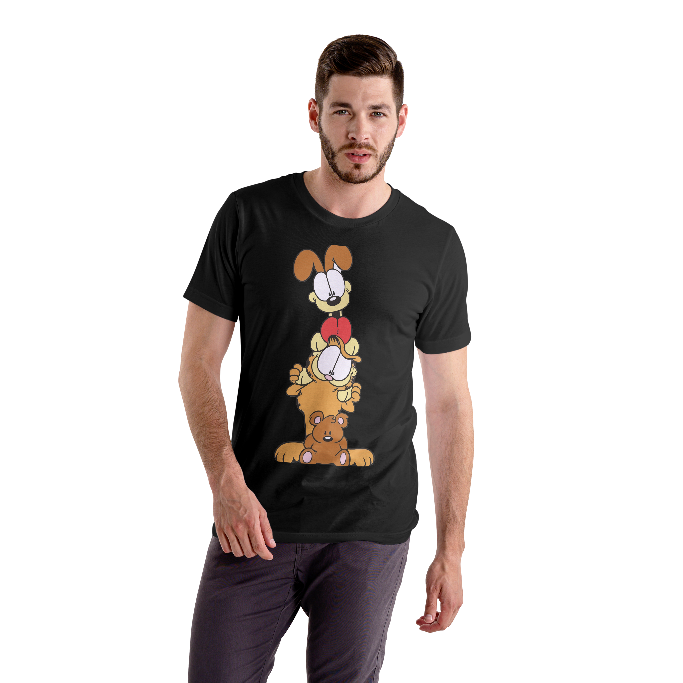 Polera UNISEX Garfield Y Odie 100% Algodón
