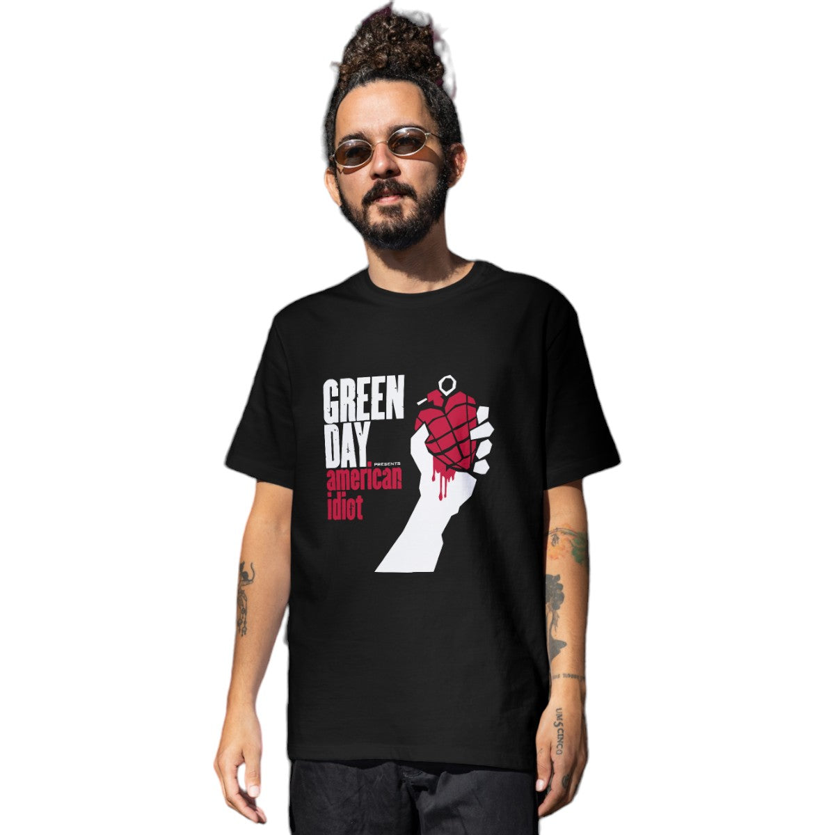Polera UNISEX Green Day / American idiot 100% Algodón