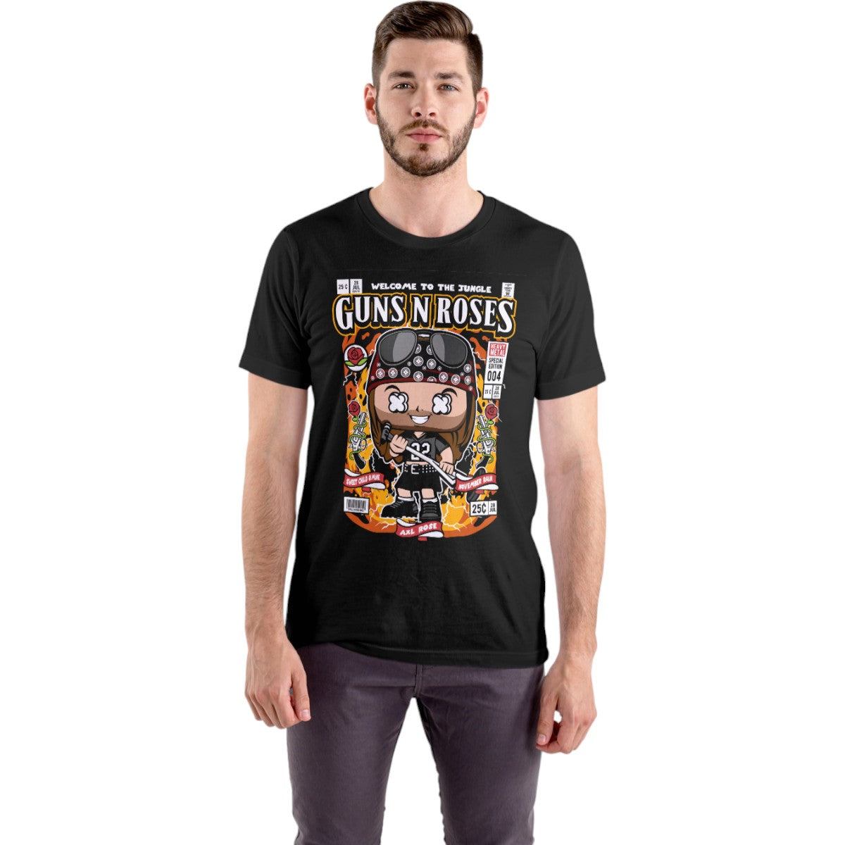 Polera UNISEX Axl Rose / Welcome to the jungle Guns and Roses 100% Algodón