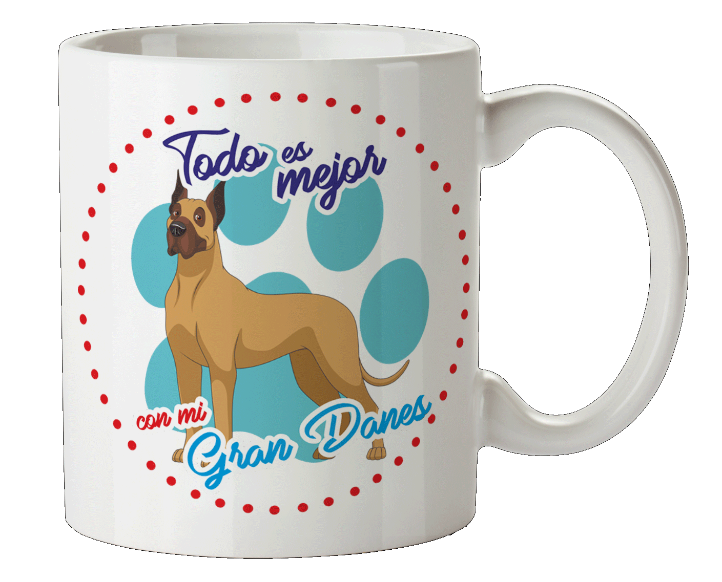 Taza Personalizada con Nombre de Mascota, GATOS Y PERROS