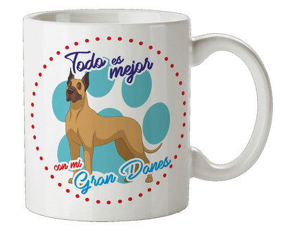 Taza Personalizada con Nombre de Mascota, GATOS Y PERROS