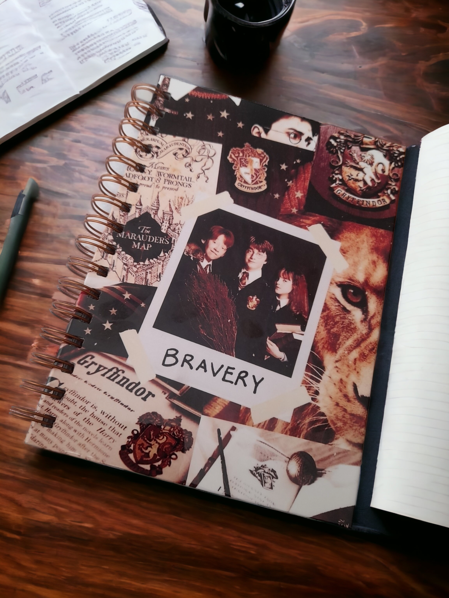 Libreta Cuaderno Harry Potter Cuadriculado sin fecha 21x15cm
