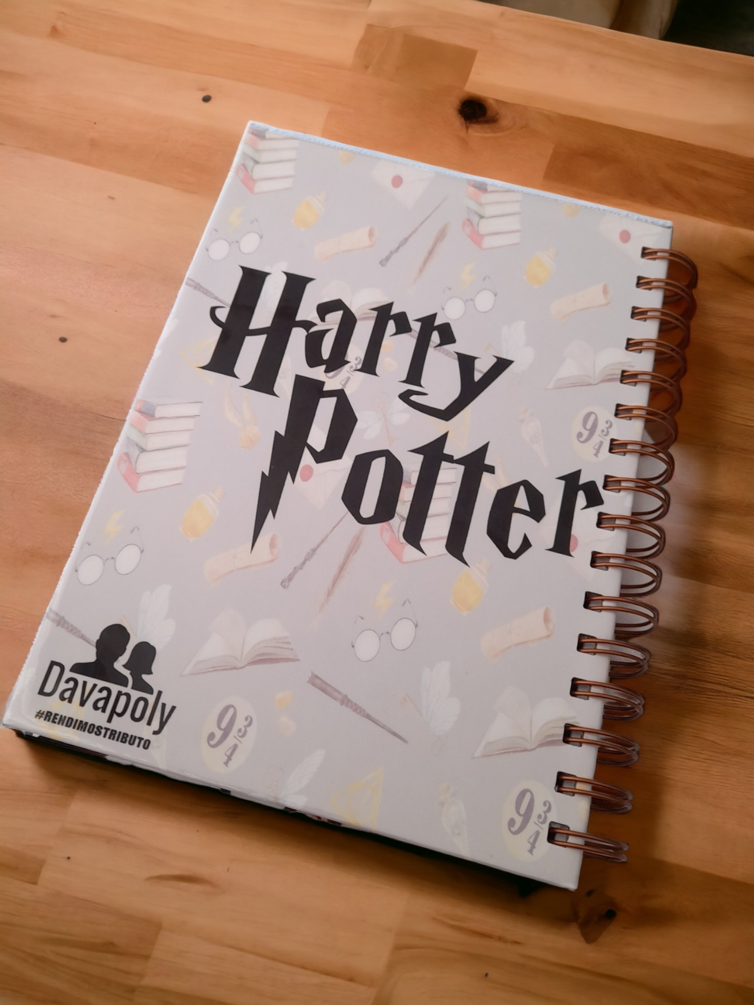Libreta Cuaderno Harry Potter Cuadriculado sin fecha 21x15cm