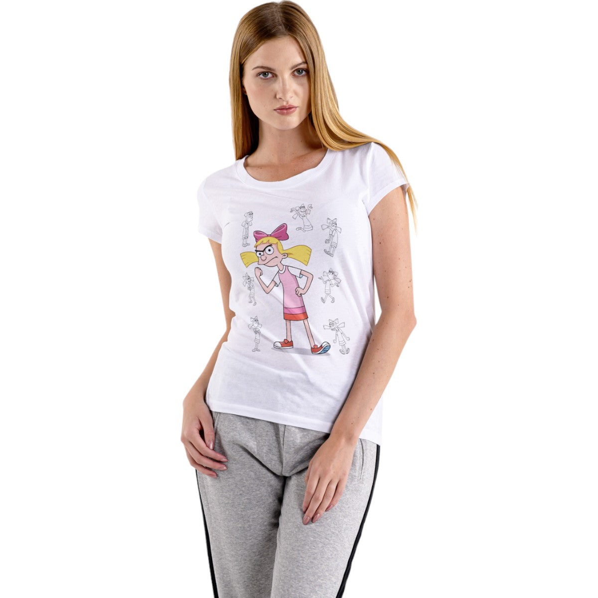 Polera MUJER Helga Pataki / Hey Arnold 100% Algodón