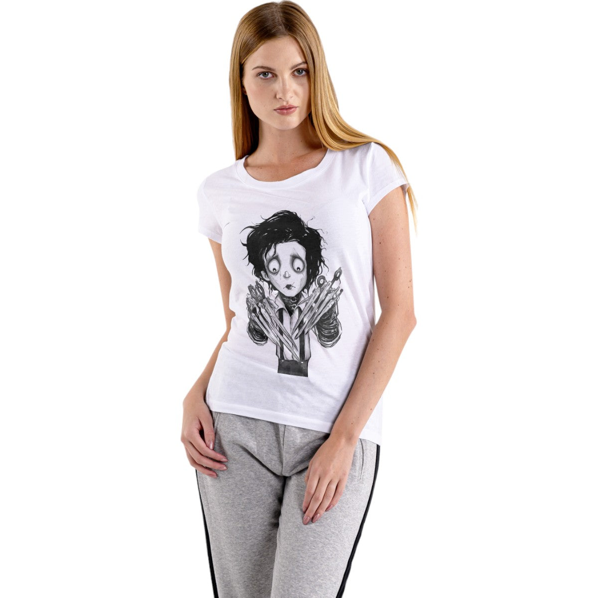 Polera MUJER Edward Manos de Tijera / Johnny Depp 100% Algodón