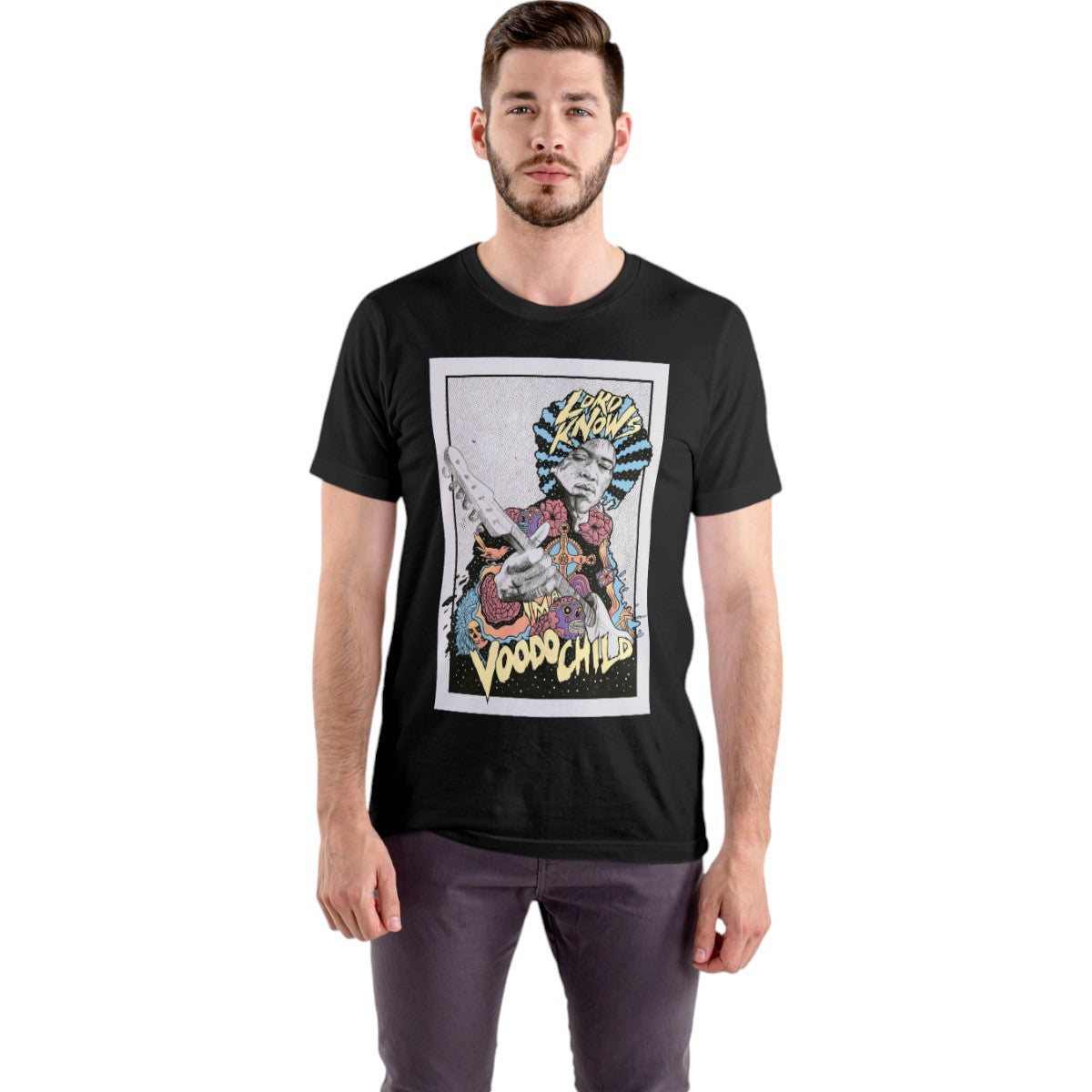 Polera UNISEX Jimi Hendrix 100% Algodón