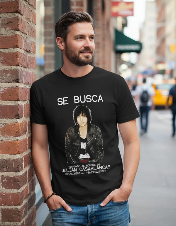 Polera Unisex Julian Casablancas / The strokes SE BUSCA 100% Algodón
