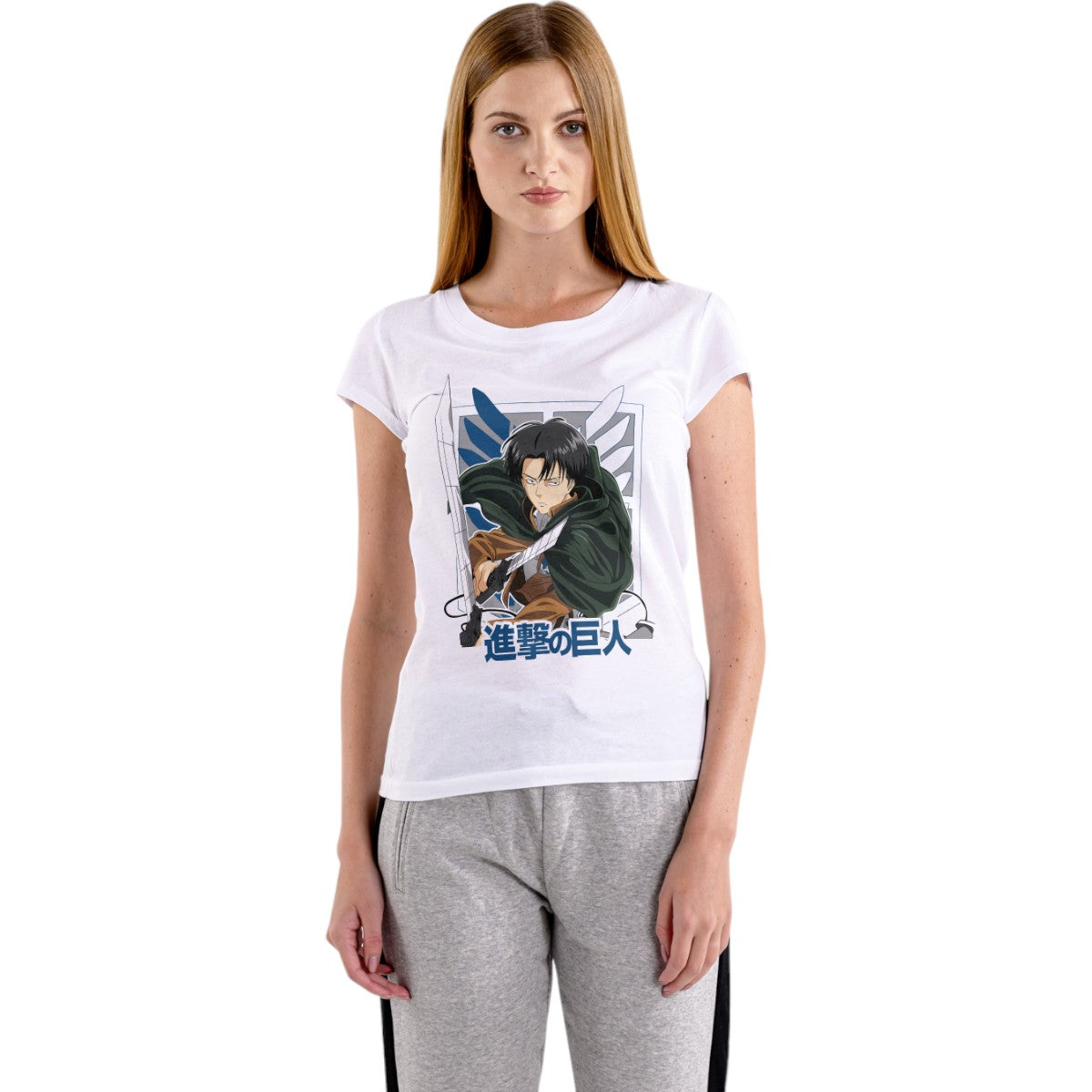 Polera MUJER Levi Ackerman / Attack on Titan 100% Algodón