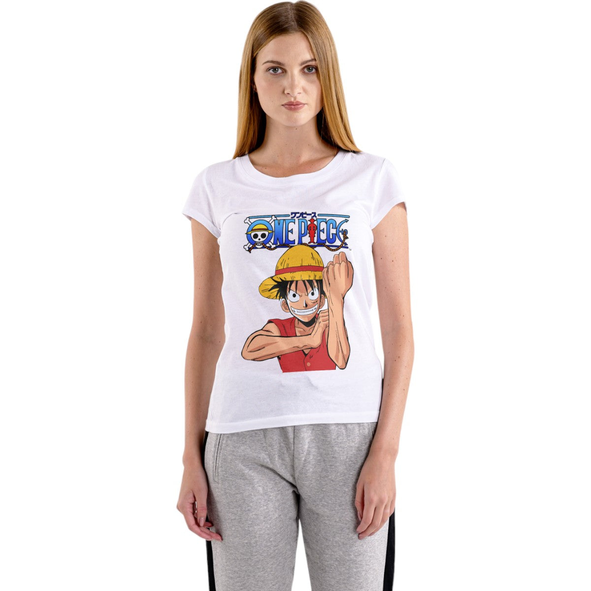 Polera MUJER Monkey D. Luffy / One Piece 100% Algodón