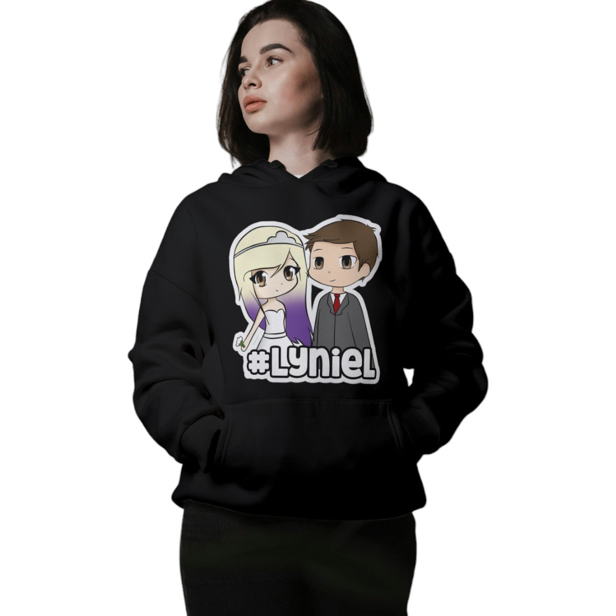 Poleron Canguro con Capucha Lyniel / Lyna Vallejos y Dani Morro (100% Algodón)