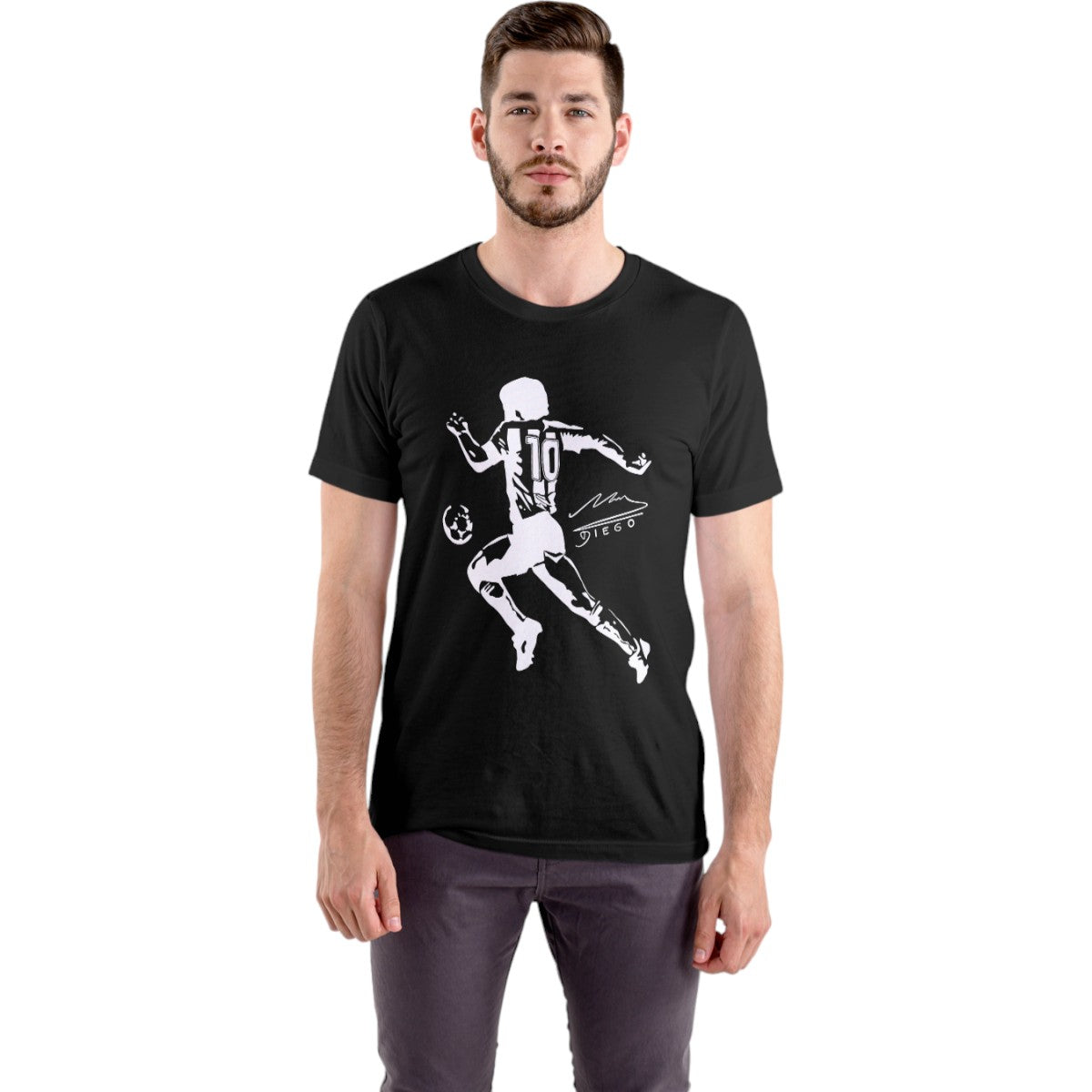 Polera Diego Armando Maradona 10 (100% Algodón)
