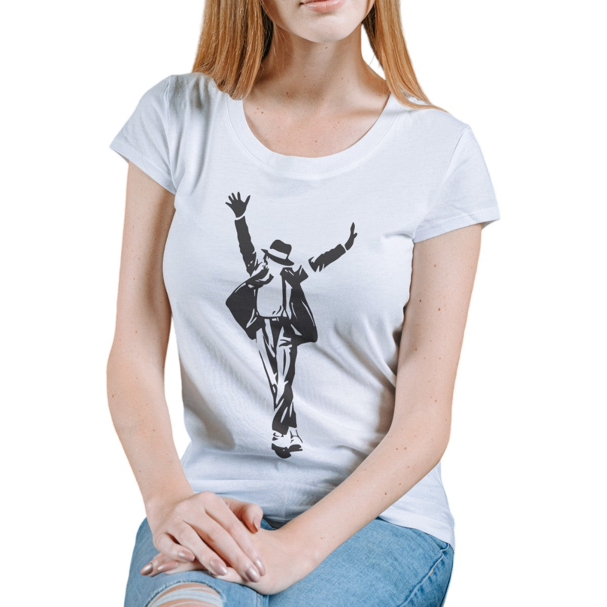 Polera MUJER Michael Jackson 100% Algodón