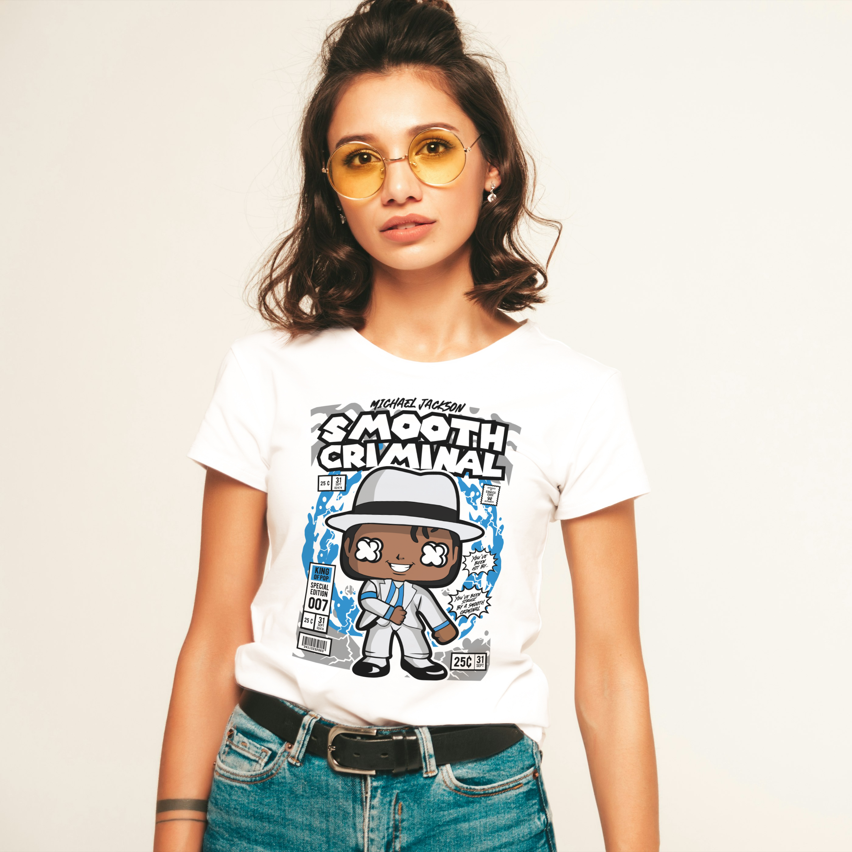 Polera MUJER Michael Jackson / Smooth criminal 100% Algodón