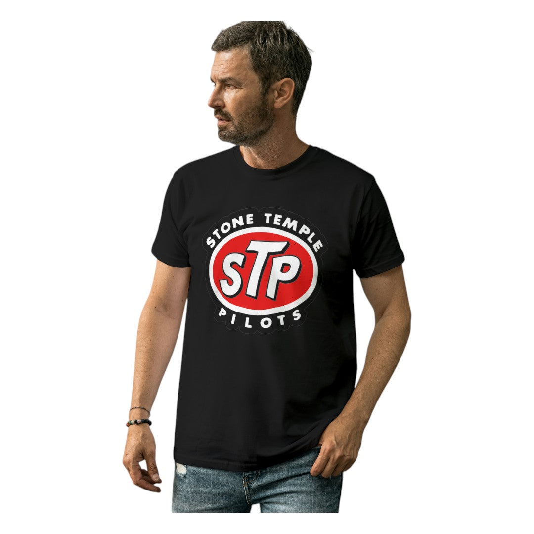 Polera UNISEX Stone Temple Pilots STP Logo 100% Algodón