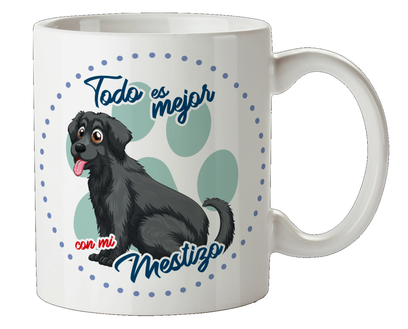 Taza Personalizada con Nombre de Mascota, GATOS Y PERROS