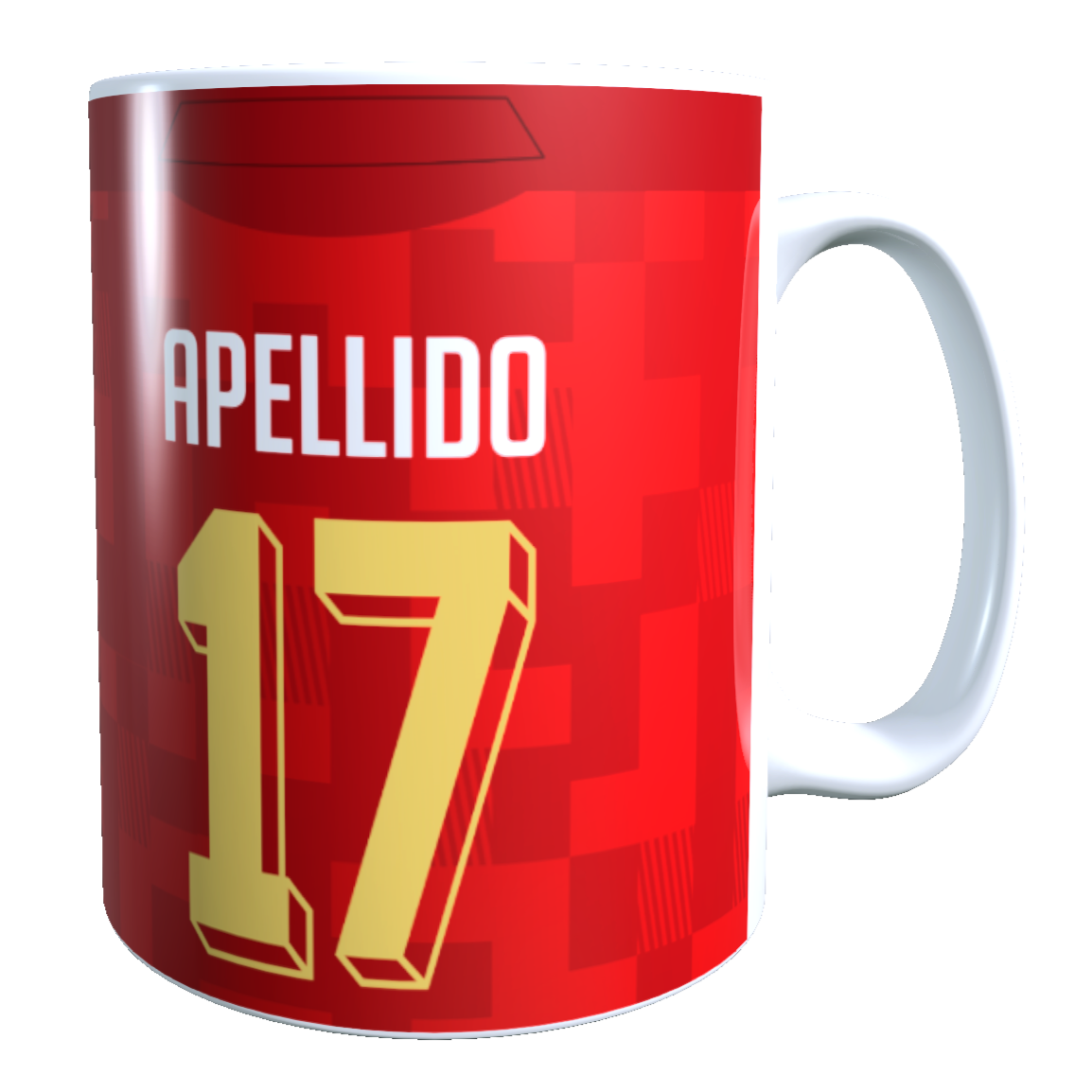 Taza Personalizado con Apellido y Numero, Diseño ÑUBLENSE