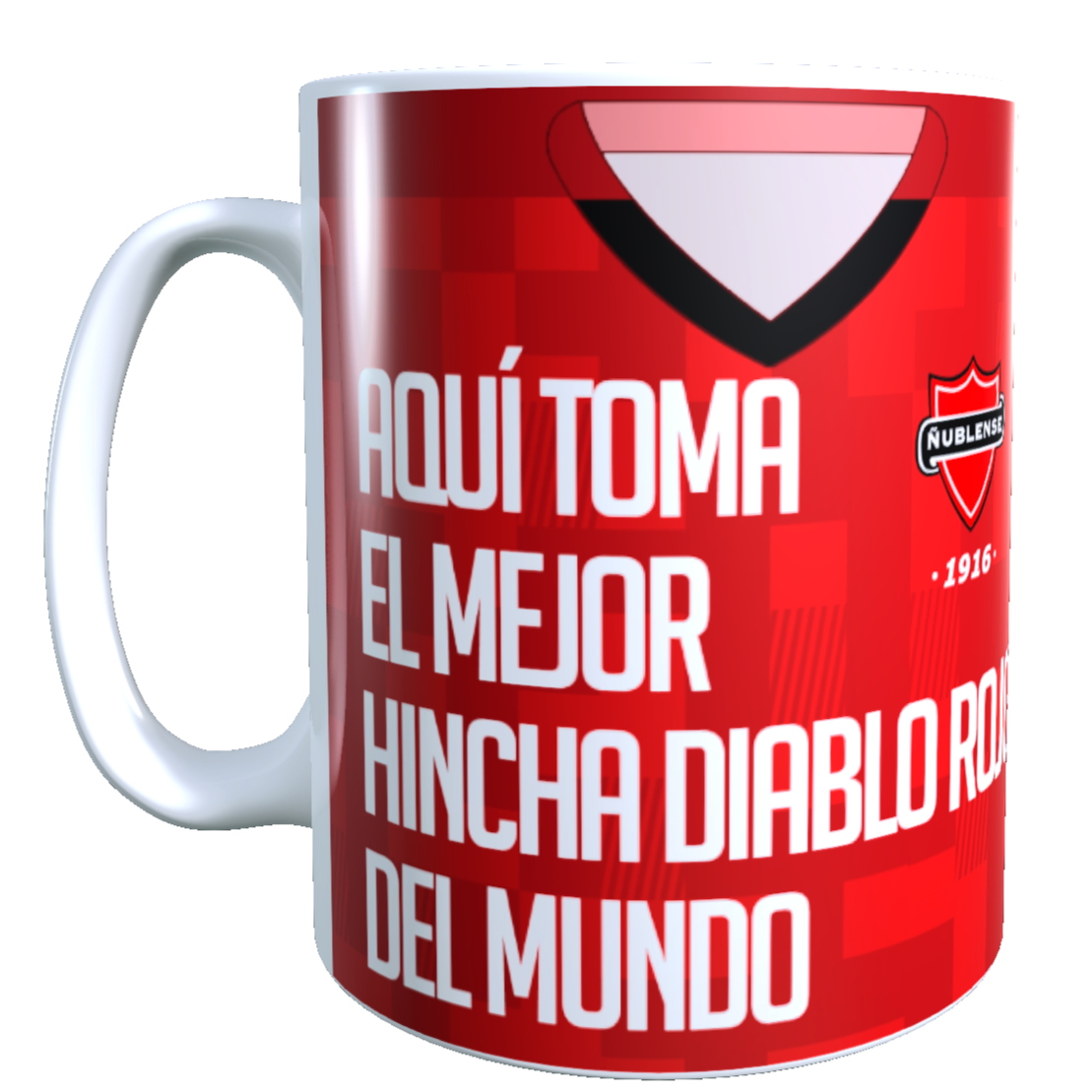 Taza Personalizado con Apellido y Numero, Diseño ÑUBLENSE