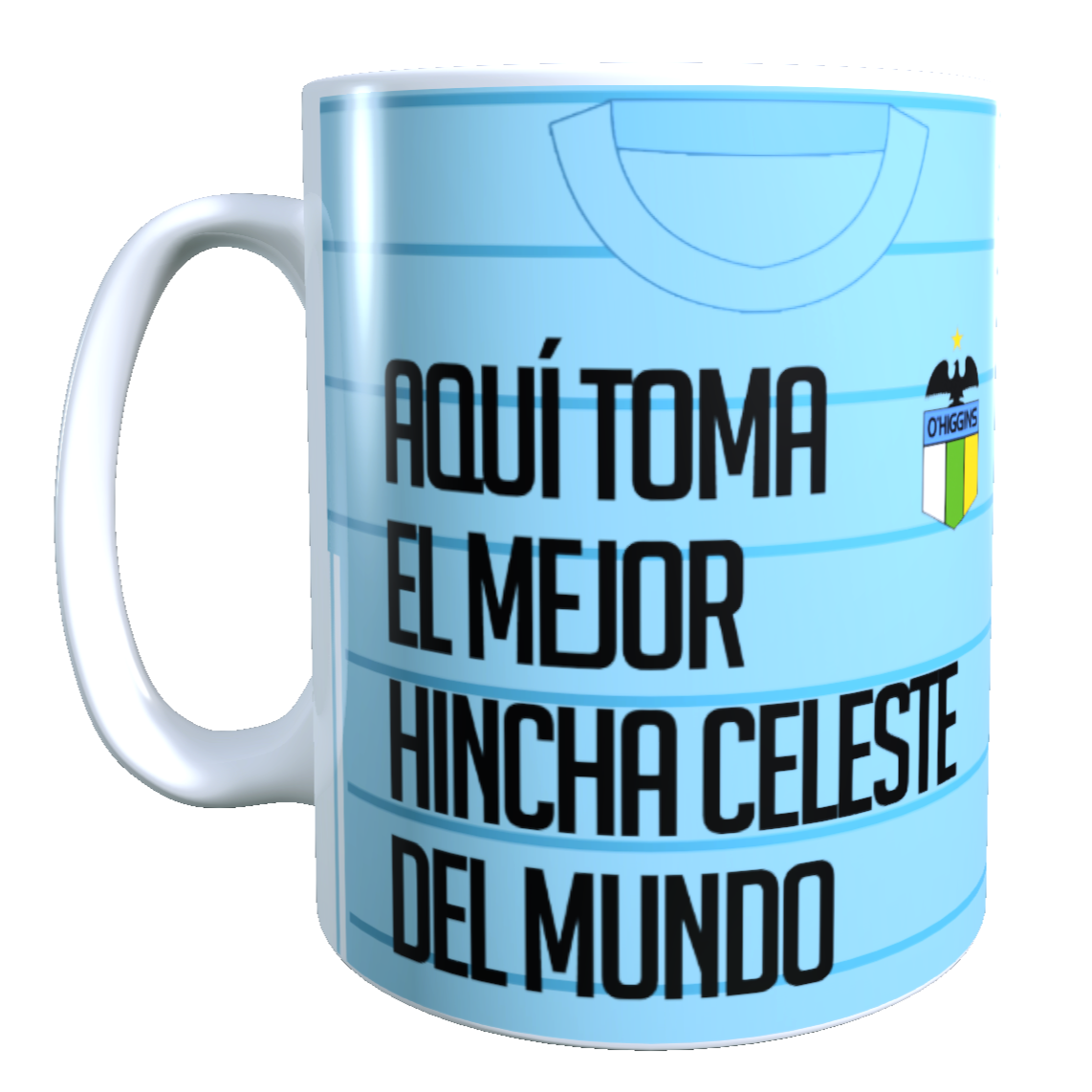 Taza Personalizado con Apellido y Numero, Diseño O´HIGGINS