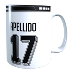 Taza Personalizado con Apellido y Numero, Diseño PALESTINO