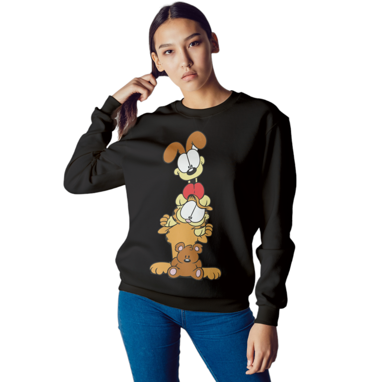 Poleron Garfield Y Odie (100% Algodón)