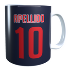 Taza Personalizada con Apellido y Numero, Diseño PSG PARIS SAINT GERMAIN