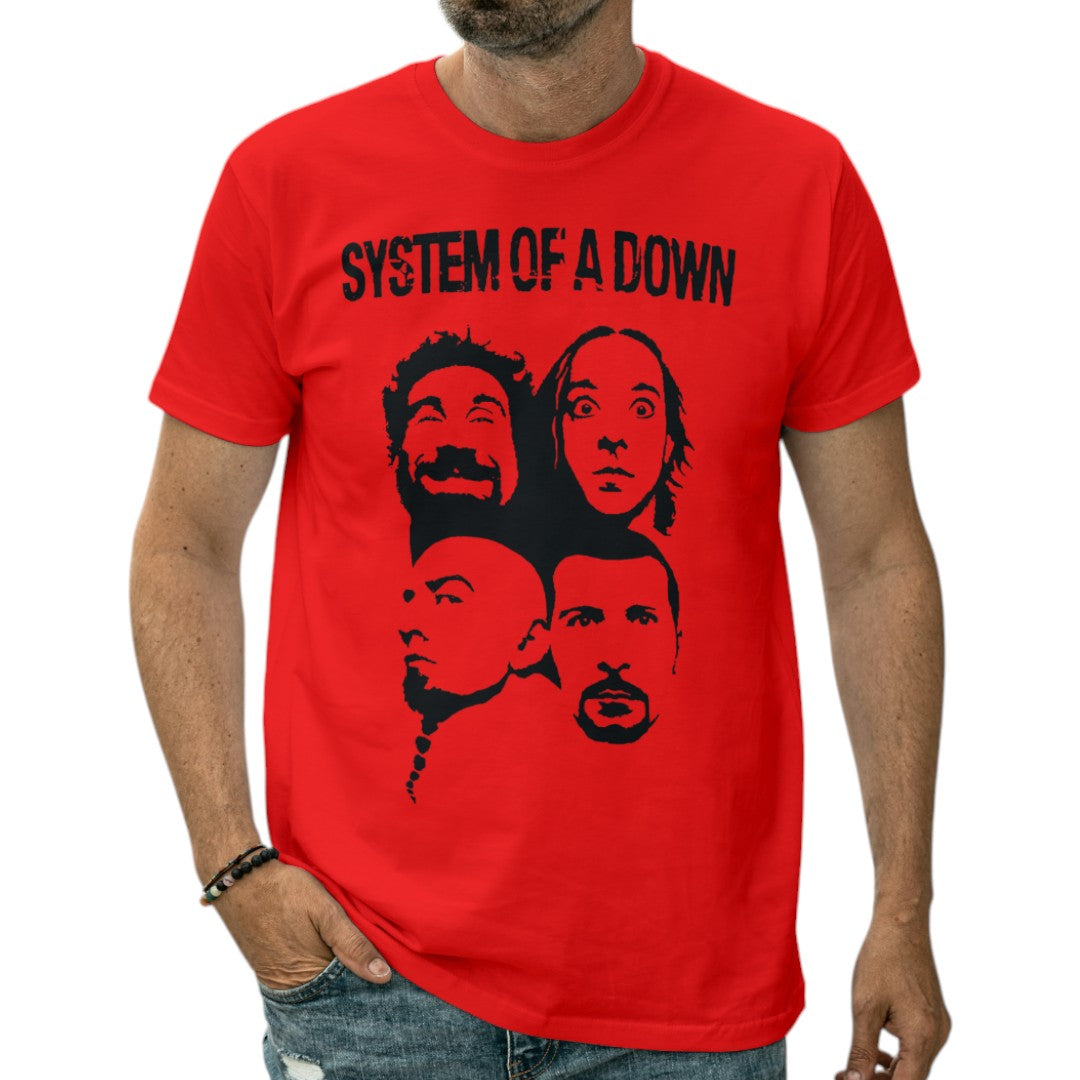 Polera UNISEX System of a Down SOAD 100% Algodón