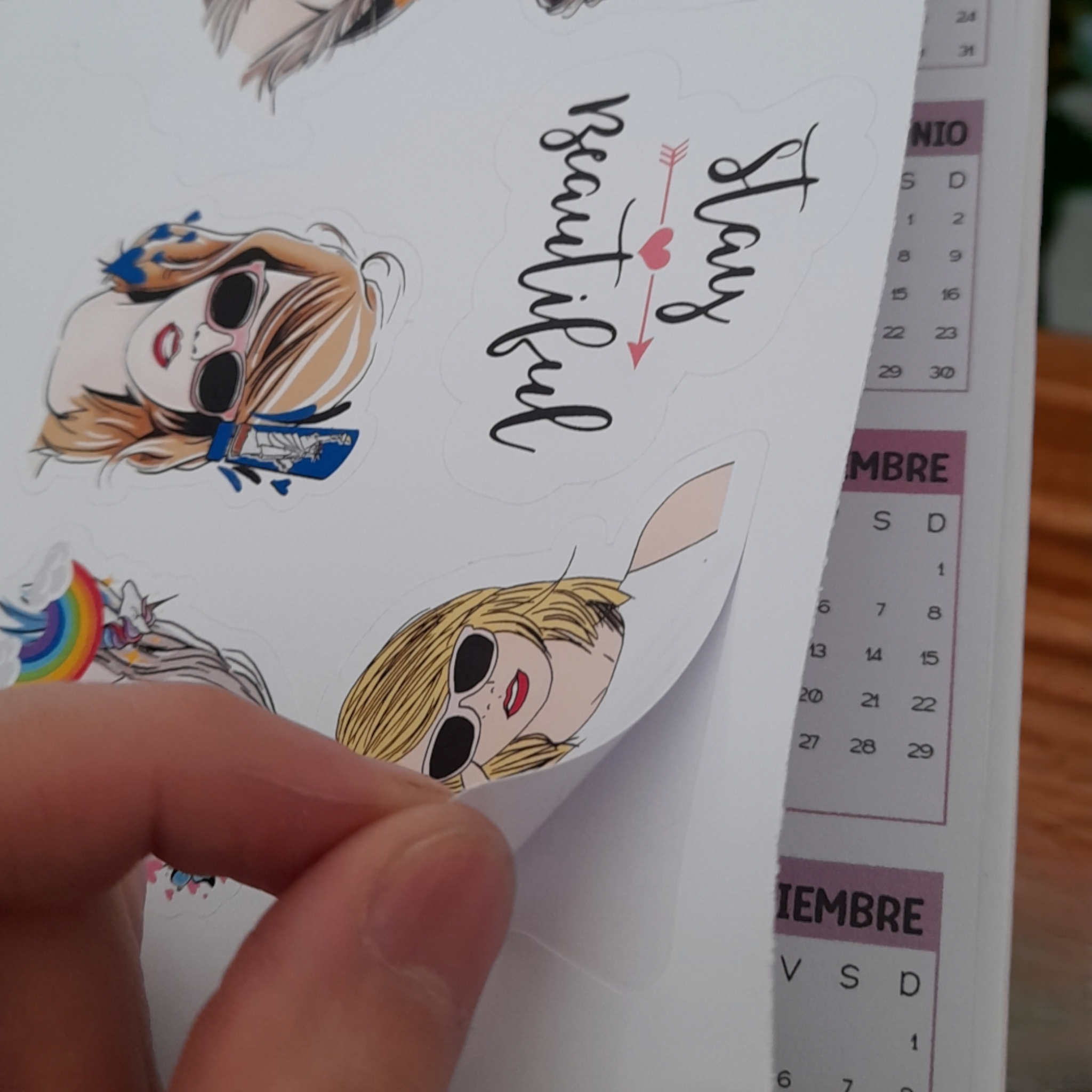 Agenda Libreta Taylor Swift Y Planner Anual sin fecha 21x15cm Swiftie