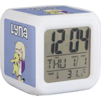 Reloj digital Lyna Vallejos, Youtuber Roblox con luces led y despertador