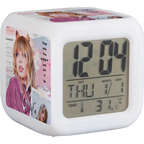 Reloj digital Taylor Swift con luces led y despertador