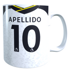 Taza Personalizada con Apellido y Numero, Diseño TOTTENHAM