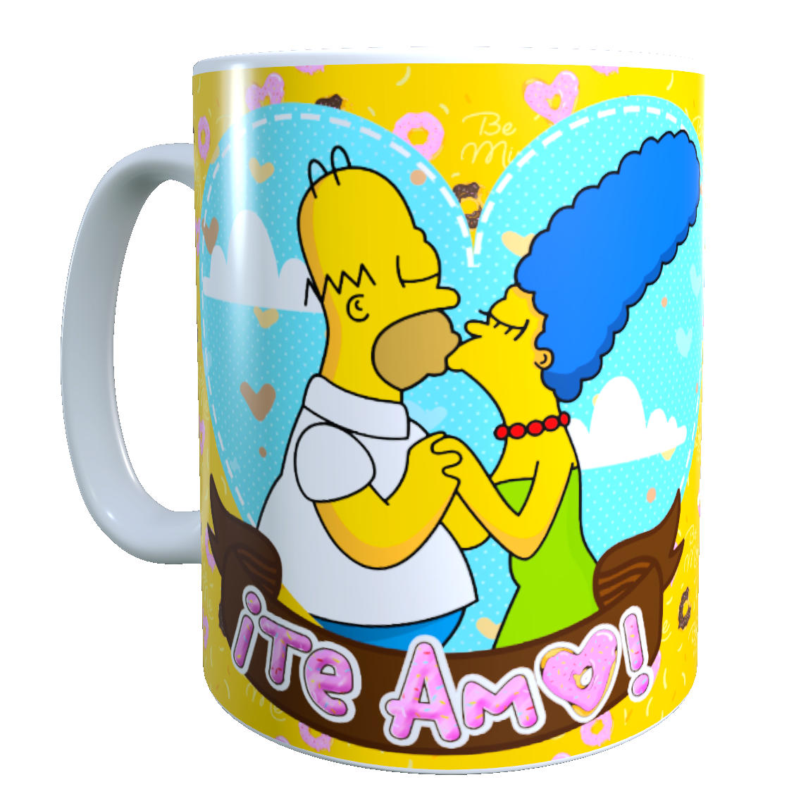 Taza Frases San Valentín / Los Simpson / Soy Un Desastre...