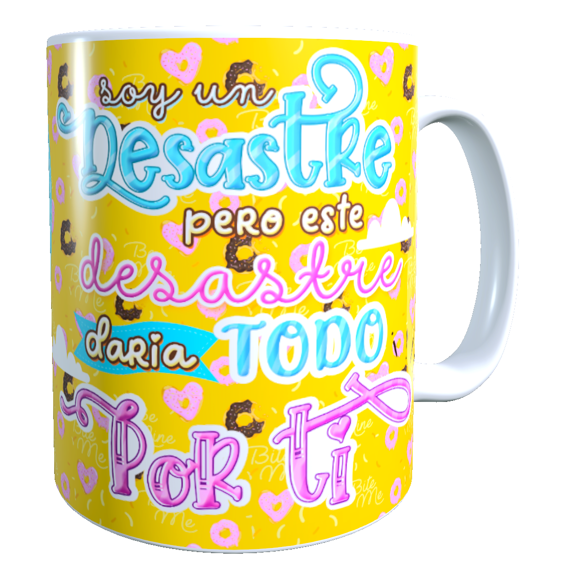 Taza Frases San Valentín / Los Simpson / Soy Un Desastre...