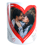 Taza Personalizada con Foto, CORAZÓN San Valentín