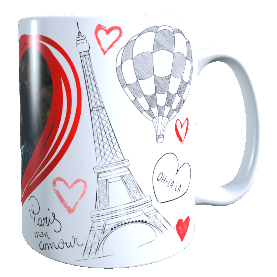 Taza Personalizada con Foto, CORAZÓN San Valentín