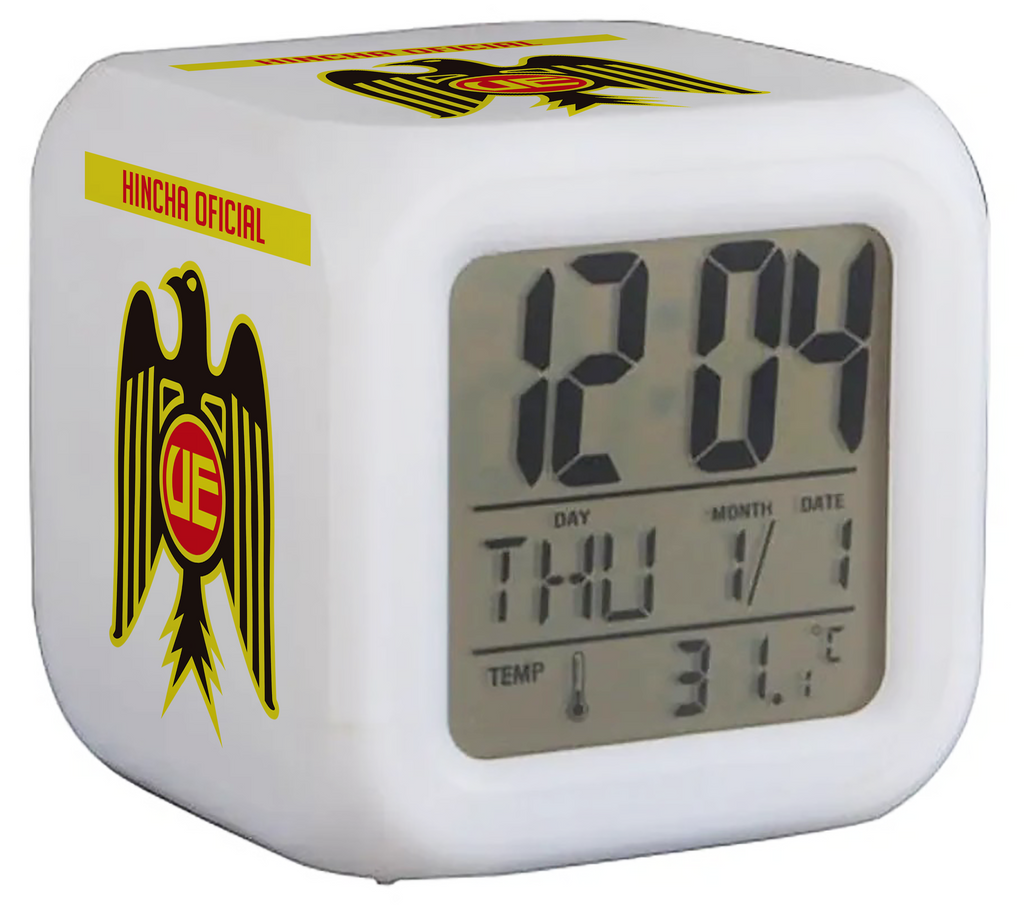 Reloj digital UNION ESPAÑOLA con luces led y despertador