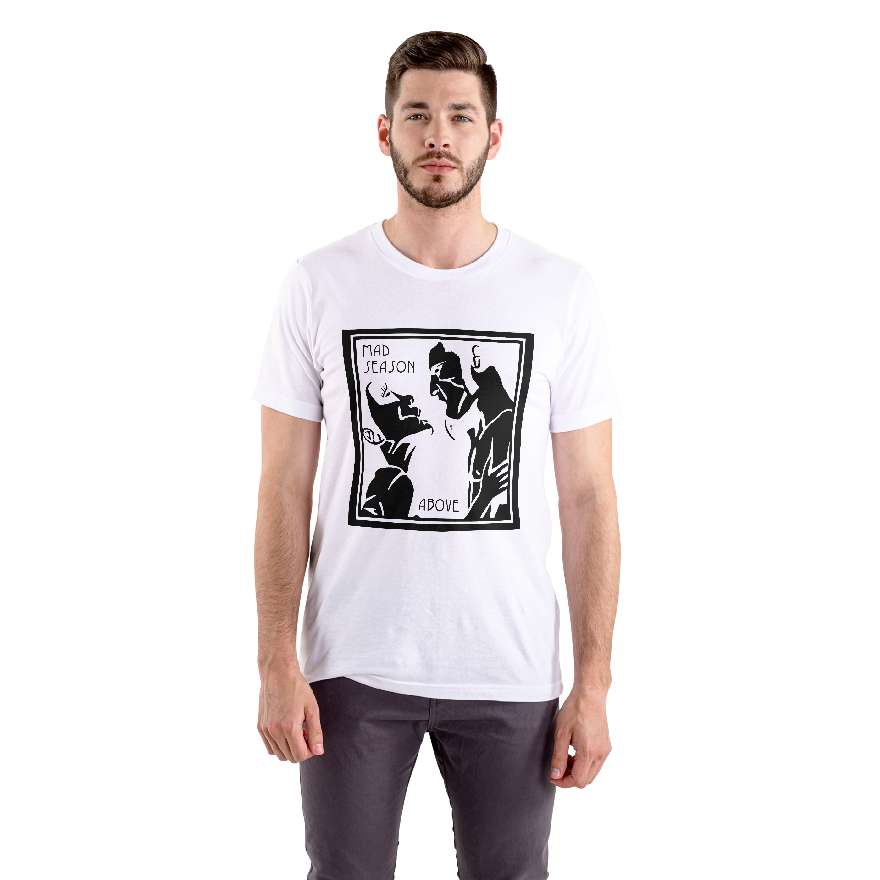 LIQUIDACIÓN Polera UNISEX Mad Season / Above 100% Algodón