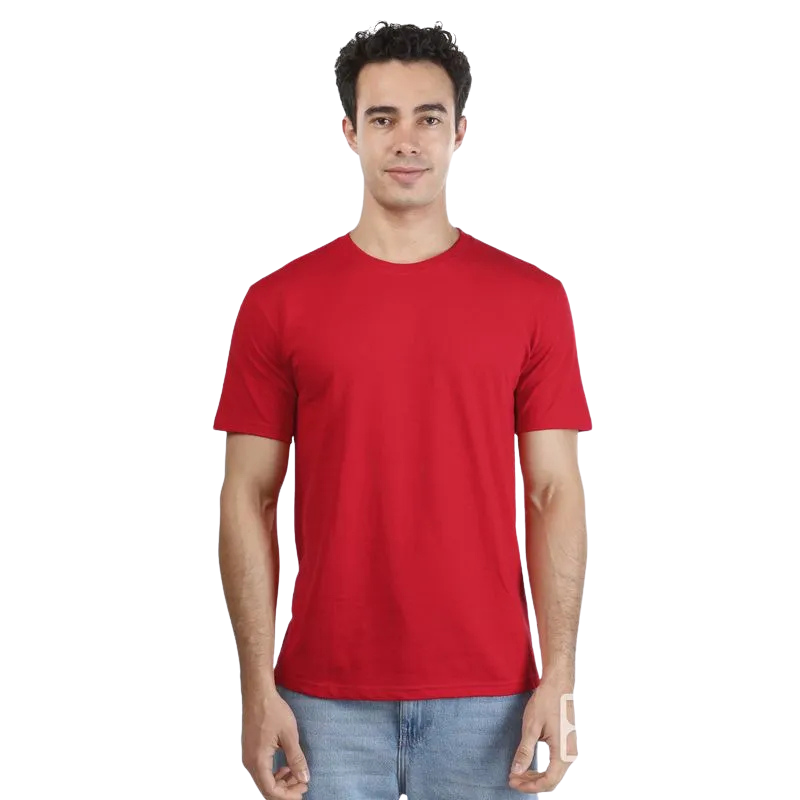 Polera Lisa Algodón 100% Premium Manga Corta Nacional Unisex Hq