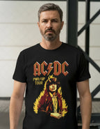 Polera Unisex ACDC Angus Young / PWR UP Tour 100% Algodón