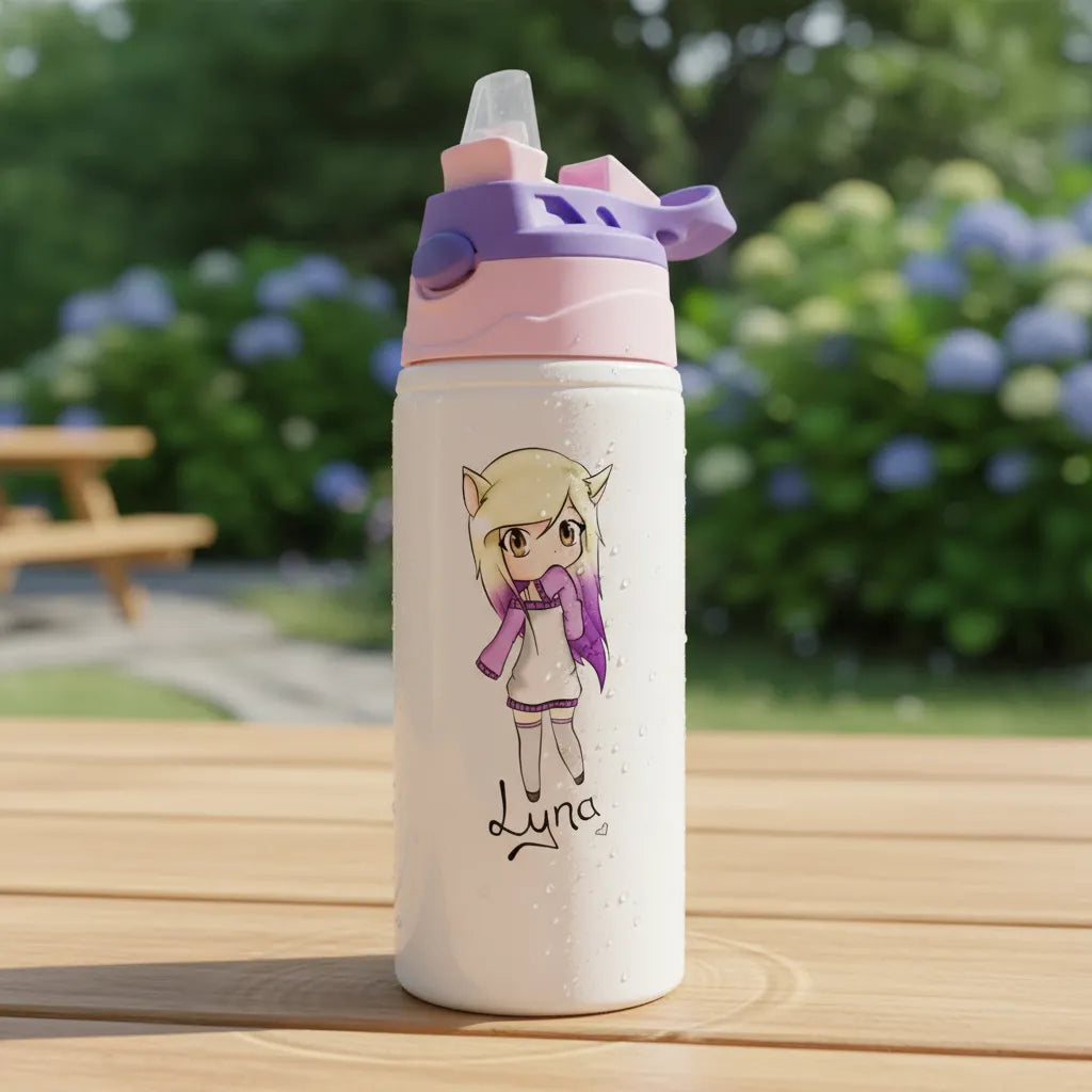 Botella Escolar Lyna Vallejos, Youtuber Roblox 500 ml