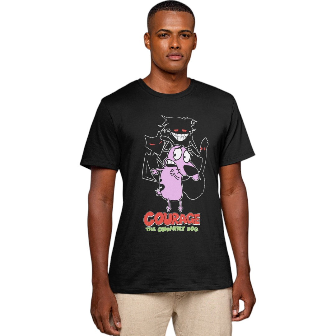 Polera Coraje el Perro Cobarde (100% Algodón)
